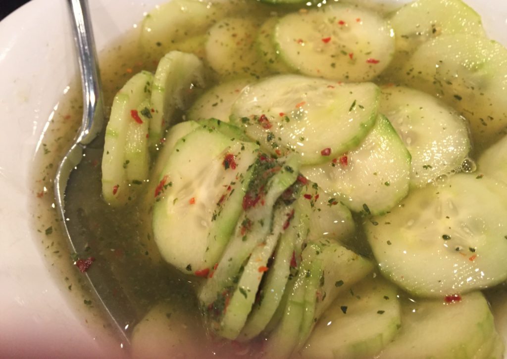 Cucumbers with Mint Vinaigrette | The Seasoned Family